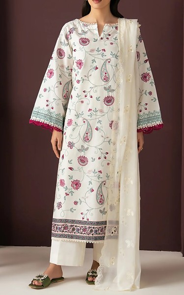 Xenia Off White Lawn Suit | Pakistani Lawn Dress in USA- Image 1