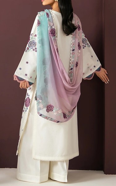 Xenia Off White Lawn Suit | Pakistani Lawn Dress in USA- Image 2