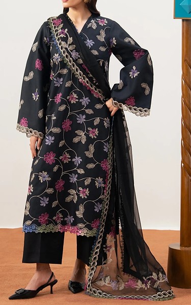 Xenia Black Lawn Suit | Pakistani Lawn Dress in USA- Image 1