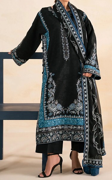 Xenia Black Lawn Suit | Pakistani Lawn Dress in USA- Image 1
