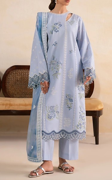 Xenia Silver Lawn Suit | Pakistani Lawn Dress in USA- Image 1