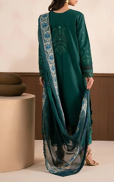 Xenia Bottle Green Lawn Suit | Pakistani Lawn Dress in USA- Image 2