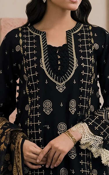 Zellbury Black Cotton Suit | Pakistani Lawn Dress in USA- Image 2