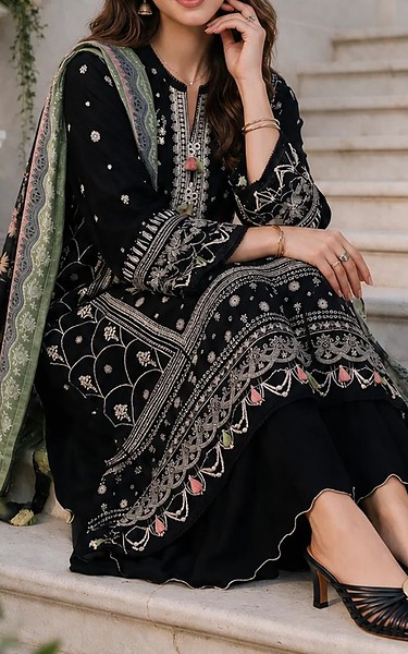 Zellbury Black Cotton Suit | Pakistani Lawn Dress in USA- Image 2