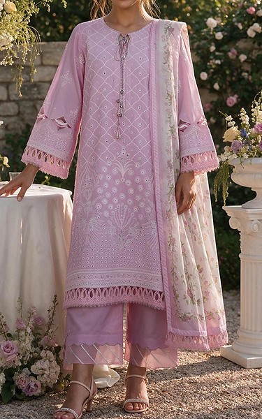 Zellbury Pink Pearl Cotton Suit | Pakistani Lawn Dress in USA- Image 1