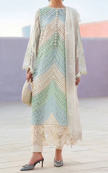 Zenia Multicolor Lawn Suit | Pakistani Lawn Dress in USA- Image 1
