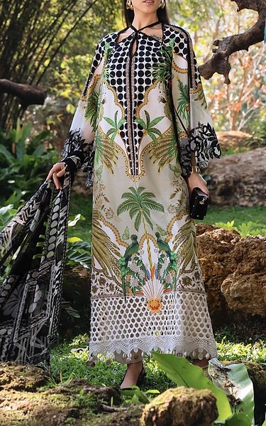 Zenia White Lawn Suit | Pakistani Lawn Dress in USA- Image 1