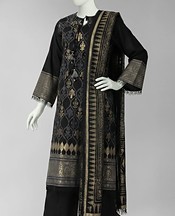 Black Jacquard Suit