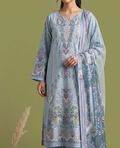 Baby Blue Lawn Suit