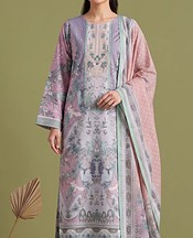 Lavender/Pink Lawn Suit