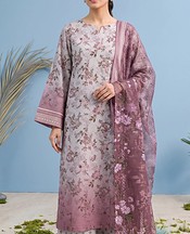 Adans Libas Grey/Mauve Lawn Suit- Pakistani Lawn Dress