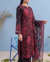 Adans Libas Black Lawn Suit- Pakistani Lawn Dress