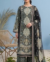 Adans Libas Black Lawn Suit- Pakistani Lawn Dress