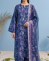 Adans Libas Blue Lawn Suit- Pakistani Lawn Dress