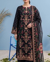 Adans Libas Black Lawn Suit- Pakistani Lawn Dress