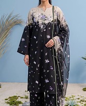 Adans Libas Black Lawn Suit- Pakistani Designer Lawn Suits