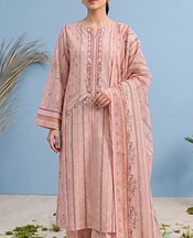 Peach Lawn Suit