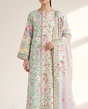 Mint Green Lawn Suit