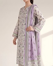 Light Grey Lawn Suit
