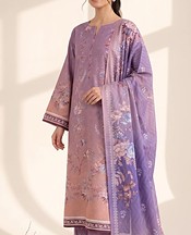 Purple Lawn Suit
