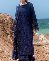 Afsanah Navy Blue Lawn Suit- Pakistani Designer Lawn Suits