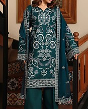 Afsanah Teal Lawn Suit- Pakistani Designer Lawn Suits