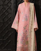 Afsanah Light Pink Lawn Suit- Pakistani Designer Lawn Suits
