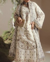 Off White Silk Suit