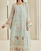 Alizeh Light Turquoise Chiffon Suit- Pakistani Chiffon Dress