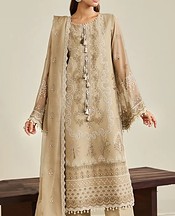 Alizeh Sand Gold Chiffon Suit- Pakistani Chiffon Dress