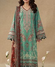 Asim Jofa Light Green Cambric Suit- Pakistani Winter Dress