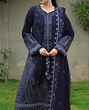 Navy Paper Cotton Suit