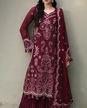 Magenta Jacquard Suit