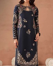 Blue Silk Suit (2Pcs)