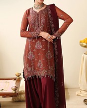 Rust Chiffon Suit