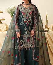 Teal Organza Suit