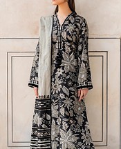 Baroque Black/Grey Viscose Suit- Pakistani Winter Dress