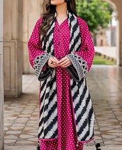 Baroque Cerise Pink Viscose Suit- Pakistani Winter Clothing