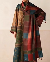 Baroque Multi Viscose Suit- Pakistani Winter Dress
