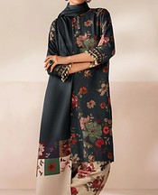 Baroque Charcoal Grey Viscose Suit- Pakistani Winter Clothing
