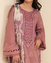 Peach Lawn Suit