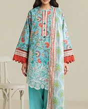 Sky Blue Lawn Suit