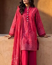 Bonanza Red Jacquard Suit- Pakistani Winter Dress
