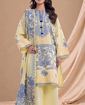Cream/Blue Jacquard Suit