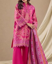 Magenta Jacquard Suit