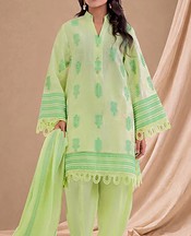Pale Yellow Jacquard Suit