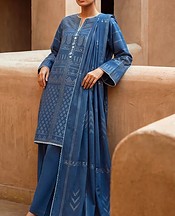 Bonanza Blue Jacquard Suit- Pakistani Winter Dress