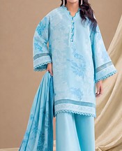 Sky Blue Jacquard Suit