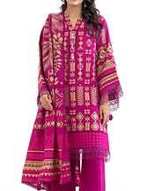 Bonanza Magenta Jacquard Suit- Pakistani Winter Dress