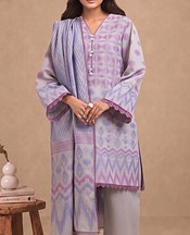 Cadet Grey/Pink Flare Jacquard Suit